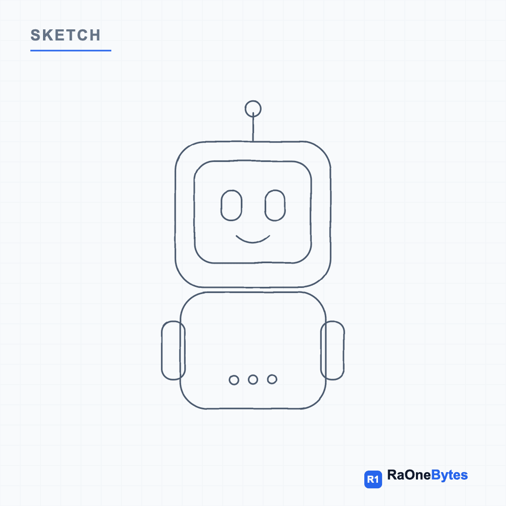 Concept sketch of the AI kids toy companion